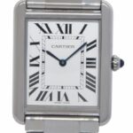 Cartier Tank Solo Large Steel Silver Dial Quartz Mens Watch W5200014 3169