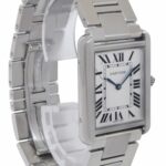 Cartier Tank Solo Large Steel Silver Dial Quartz Mens Watch W5200014 3169