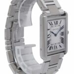 Cartier Tank Solo Large Steel Silver Dial Quartz Mens Watch W5200014 3169