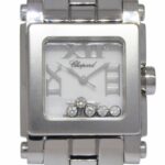 Chopard Happy Sport Square Steel 5 Floating Diamonds Ladies 24mm Watch 27/8516