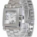 Chopard Happy Sport Square Steel 5 Floating Diamonds Ladies 24mm Watch 27/8516