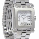 Chopard Happy Sport Square Steel 5 Floating Diamonds Ladies 24mm Watch 27/8516