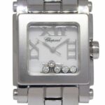 Chopard Happy Sport Square Steel 5 Floating Diamonds Ladies 24mm Watch 27/8516