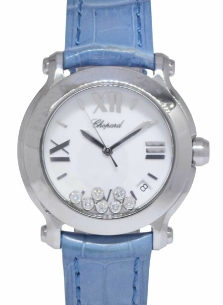 Chopard Happy Sport Steel 7 Floating Diamond Ladies 36mm Quartz Watch 27/8475