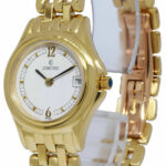 Concord 14k Yellow Gold White Dial Ladies 23mm Quartz Watch