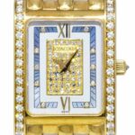 Concord Veneto 18k YG White MOP Diamond Dial Ladies 19 Quartz Watch BP 51-25-665