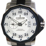 Corum Admiral's Cup Competition Titianium/Steel Silver Dial 48mm Watch 01.0085