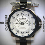 Corum Admiral's Cup Competition Titianium/Steel Silver Dial 48mm Watch 01.0085