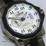 Corum Admiral's Cup Competition Titianium/Steel Silver Dial 48mm Watch 01.0085