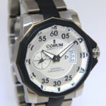 Corum Admiral's Cup Competition Titianium/Steel Silver Dial 48mm Watch 01.0085