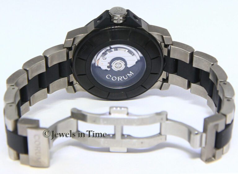 Corum Admiral's Cup Competition Titianium/Steel Silver Dial 48mm Watch 01.0085