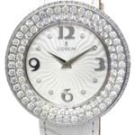 Corum Full Moon Galore 18k White Gold Diamond Ladies 40mm Quartz Watch B/P