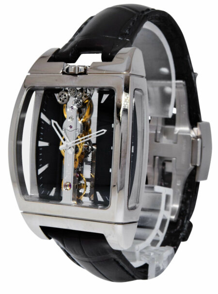 Corum Golden Bridge 18k White Gold Automatic Mens Watch 313.150.59/0001 FN01