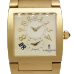 De Grisogono Instrumento Uno 18k Yellow Gold Dual Time Date Mens Watch +Papers