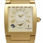 De Grisogono Instrumento Uno 18k Yellow Gold Dual Time Date Mens Watch +Papers