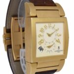 De Grisogono Instrumento Uno 18k Yellow Gold Dual Time Date Mens Watch +Papers