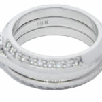 Diamond Ring 18K White Gold .70 CT Princess + Papers 6