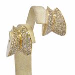 Earrings Ladies Modern 18k Yellow Gold 4.00 Carat Chocolate Diamonds