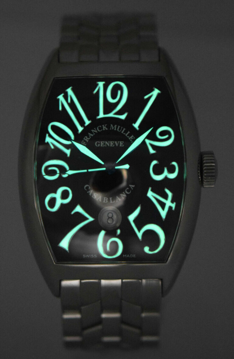 Franck Muller Casablanca Steel Black Dial Mens 39mm Automatic Watch 8800 C DT