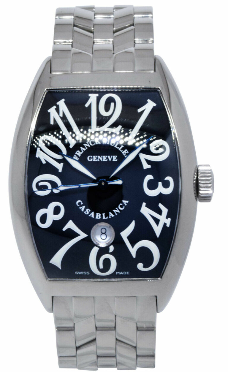 Franck Muller Casablanca Steel Black Dial Mens 39mm Automatic Watch 8800 C DT