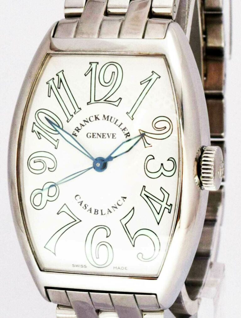 Franck Muller Casablanca Steel White Dial Mens Automatic Watch 5850