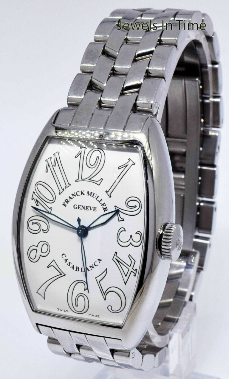 Franck Muller Casablanca Steel White Dial Mens Automatic Watch 5850