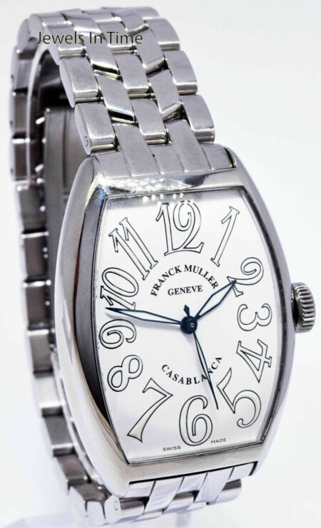 Franck Muller Casablanca Steel White Dial Mens Automatic Watch 5850