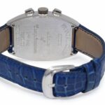 Franck Muller Cintree Curvex Chronograph 18k White Gold Blue Mens Watch 7850 CC