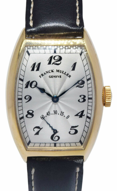 Franck Muller Curvex Retrograde 18k Yellow Gold Manual Watch 5850 RET