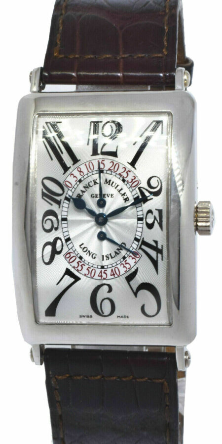 Franck Muller Long Island 18k White Gold Automatic Mens Watch +Box 1100 DS R