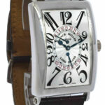 Franck Muller Long Island 18k White Gold Automatic Mens Watch +Box 1100 DS R