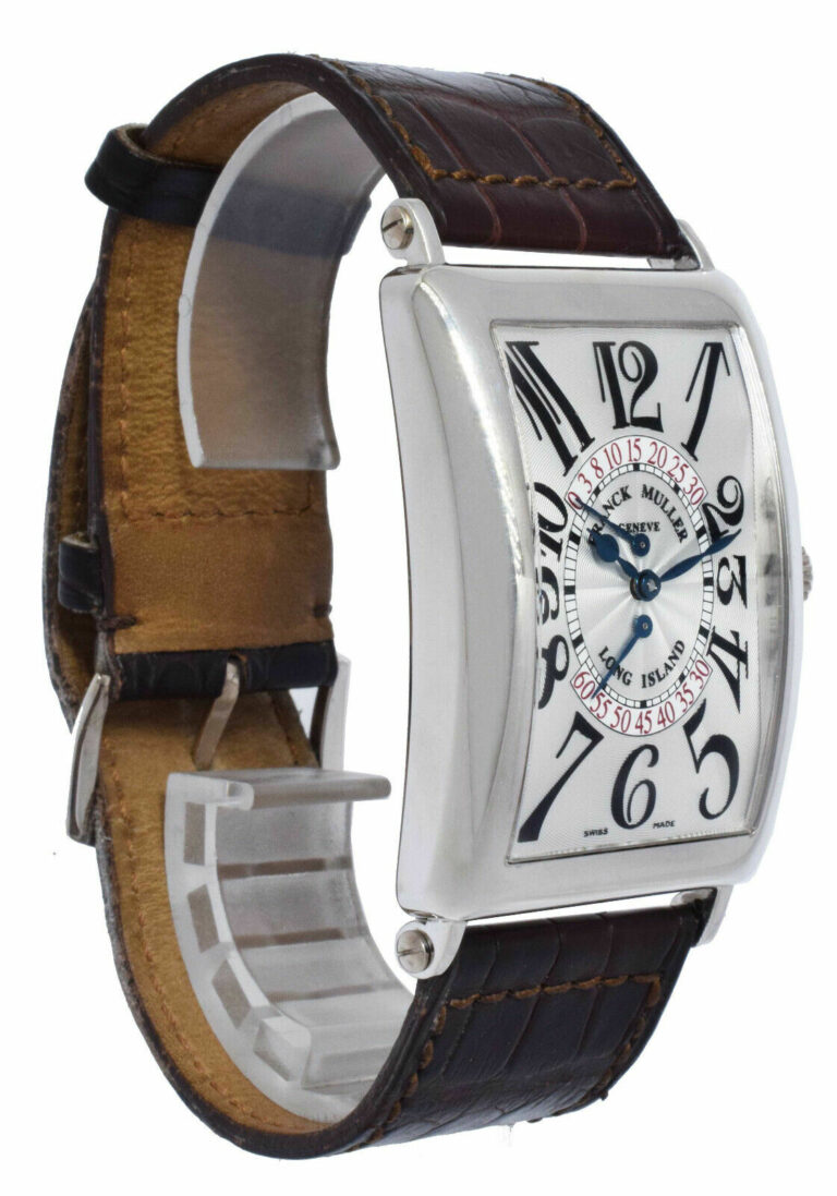 Franck Muller Long Island 18k White Gold Automatic Mens Watch +Box 1100 DS R