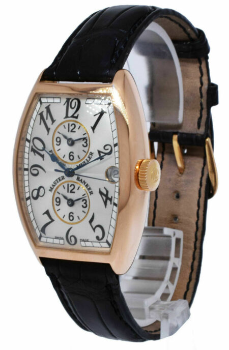 Franck Muller Master Banker 18k RG Silver Dial Mens Automatic Watch B/P 5850 MB