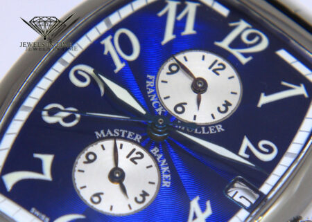 Franck Muller Master Banker Steel Blue Dial Mens Automatic Watch 5850 MB