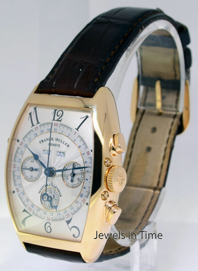 Franck Muller Master Calendar 18k Yellow Gold Chronograph Mens Watch 6850 CC MC