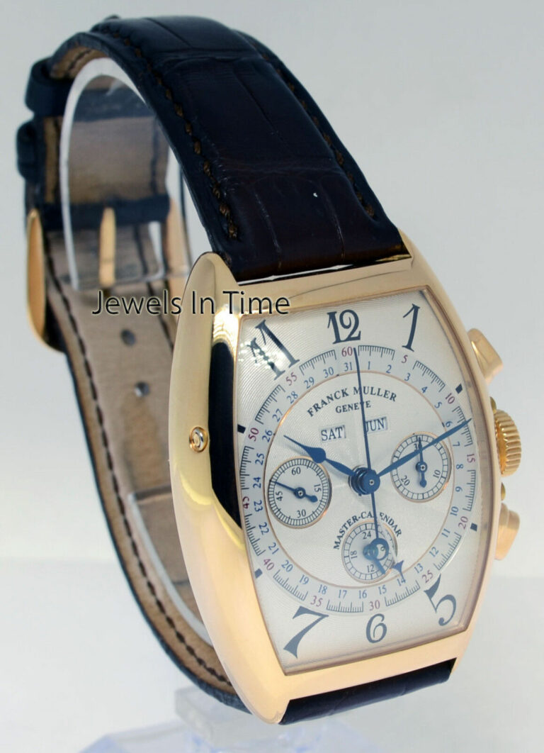 Franck Muller Master Calendar 18k Yellow Gold Chronograph Mens Watch 6850 CC MC