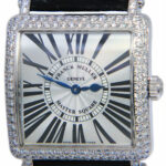 Franck Muller Master Square 18k White Gold Diamond Ladies 29mm Watch 6002 L QZ D