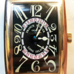 Franck Muller Mens Long Island Retrograde 18K Rose Gold Wrist Watch 1100 DS R