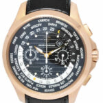 Girard Perregaux Traveller WW.TC 18k Rose Gold Chrono 44mm Watch +Books GP 49700