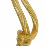 Henry Dunay 18k Yellow Gold Olympic Torch Pin Brooch