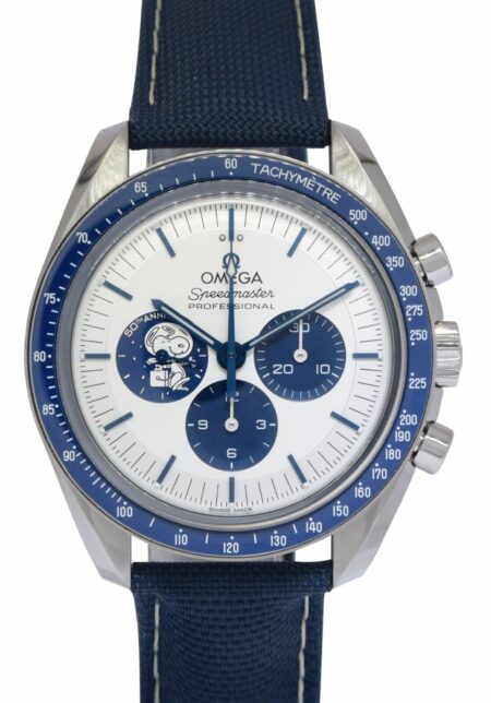 Omega Speedmaster Snoopy Steel White/Blue Mens 42mm Watch 310.32.42.50.02.001