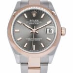 Rolex Datejust 31 18k Rose Gold/Steel Rhodium Dial Ladies Watch 278241