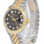 Rolex Datejust 31 18k Yellow Gold/Steel Dark Gray Diamond  Ladies Watch 278343