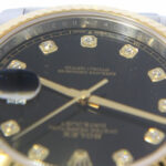 Rolex Datejust 41 18k Gold/Steel Black Diamond Dial Oyster Watch B/P '21 126333