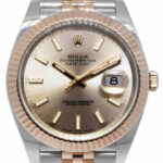 Rolex Datejust 41 18k Rose Gold/Steel Sundust Dial Mens Watch B/P '19 126331