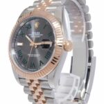 Rolex Datejust 41 18k Rose Gold/Steel Wimbledon Gray Dial Watch B/P '20 126331