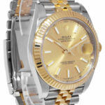 Rolex Datejust 41 18k Yellow Gold/Steel Champagne Dial Jubilee Watch 126333