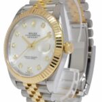 Rolex Datejust 41 18k Yellow Gold/Steel MOP Diamond Dial Jubilee Watch 126333