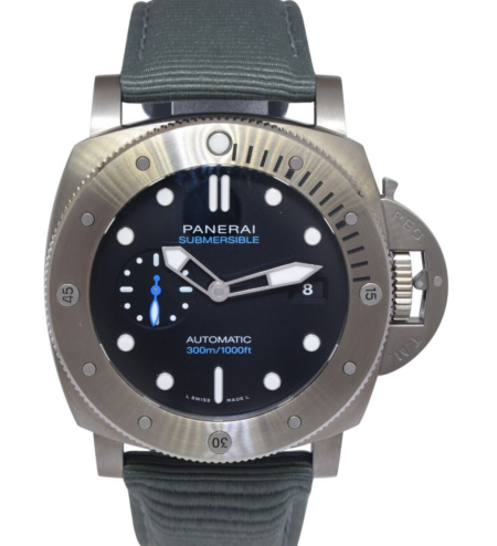 NOS Panerai Submersible PAM 2305 Titanium Mens 47mm Watch B/P '24 PAM02305