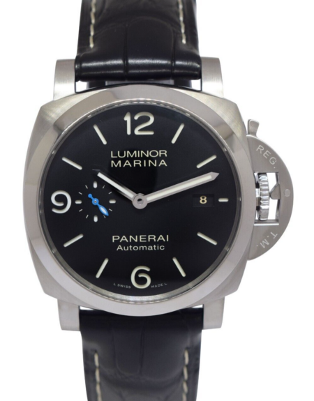 Panerai Luminor Marina PAM 1312 Steel Black Dial Mens 44mm Watch B/P PAM01312